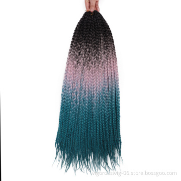 Freetress Afro Hot Selling Wholesale ombre African Big Synthetic Wig Hair Extension Fauxlocs Crochet Braid